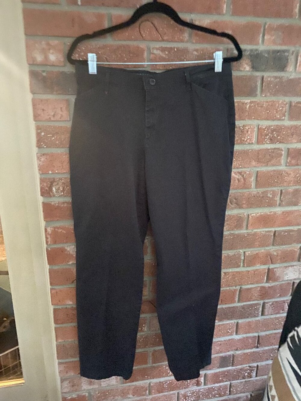 Lee Relaxed Fit Black Straight Leg Pants